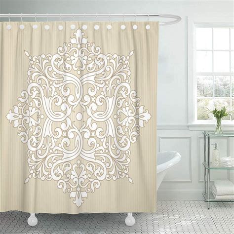 1960s shower curtain|lace shower curtains vintage look.